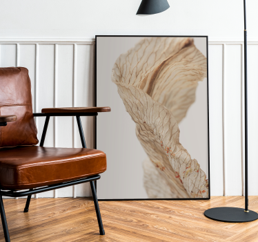 Makro fotografija lista minimalističen plakat - TenStickers