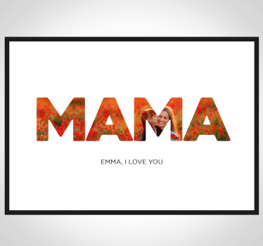 Mama, ljubim te. Dnevniški plakat - TenStickers