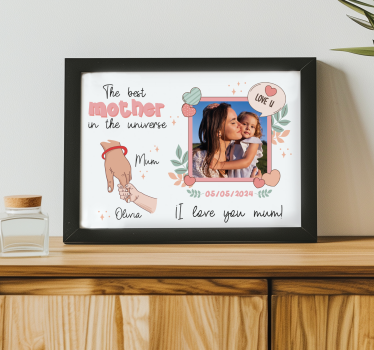Najboljša mama v vesolju Dnevniški plakat - TenStickers