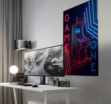 Neon igralna cona Plakat najstniška soba - TenStickers