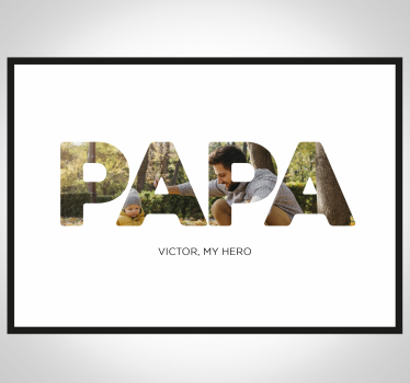 Papa, moj junak Dnevniški plakat - TenStickers