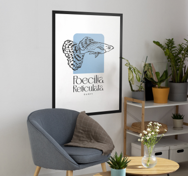 Ribič gupij Plakat podvodnega sveta - TenStickers