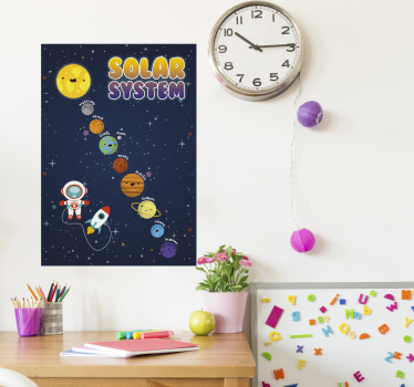Sončni sistem Plakat za najmlajše - TenStickers