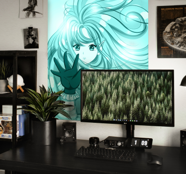 Srčkan anime dekle plakat - TenStickers