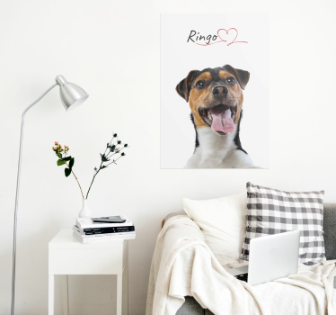 Stenski plakat po meri pasja ljubezen - TenStickers