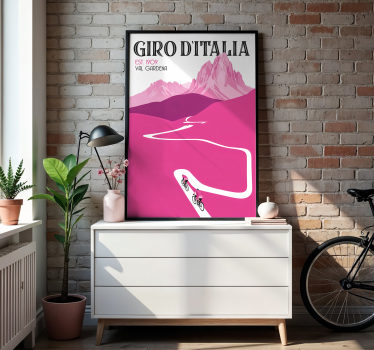 val gardena Kolesarski plakat - TenStickers