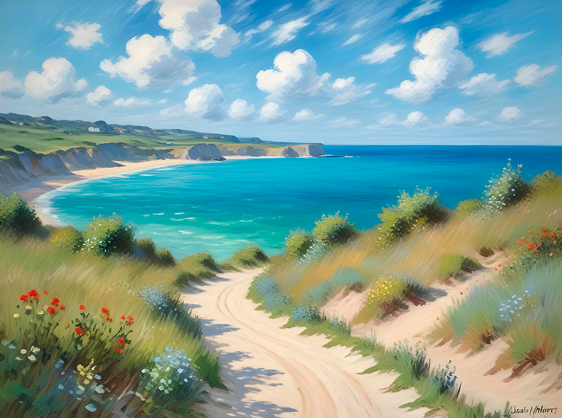 Beautiful sea view plakat krajine - TenStickers
