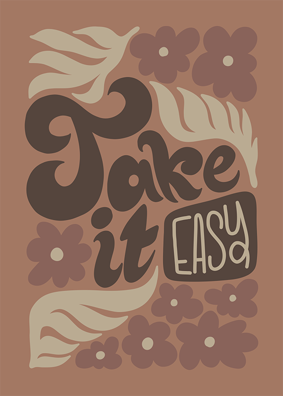 take it easy Plakat s stavki - TenStickers