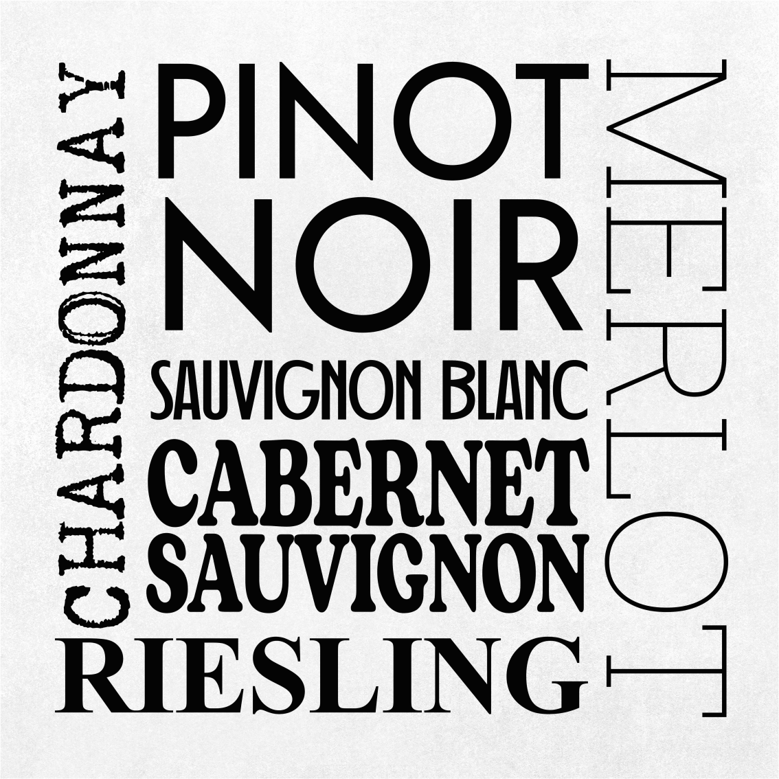 Tipos de vino plakat za kuhinjo - TenStickers