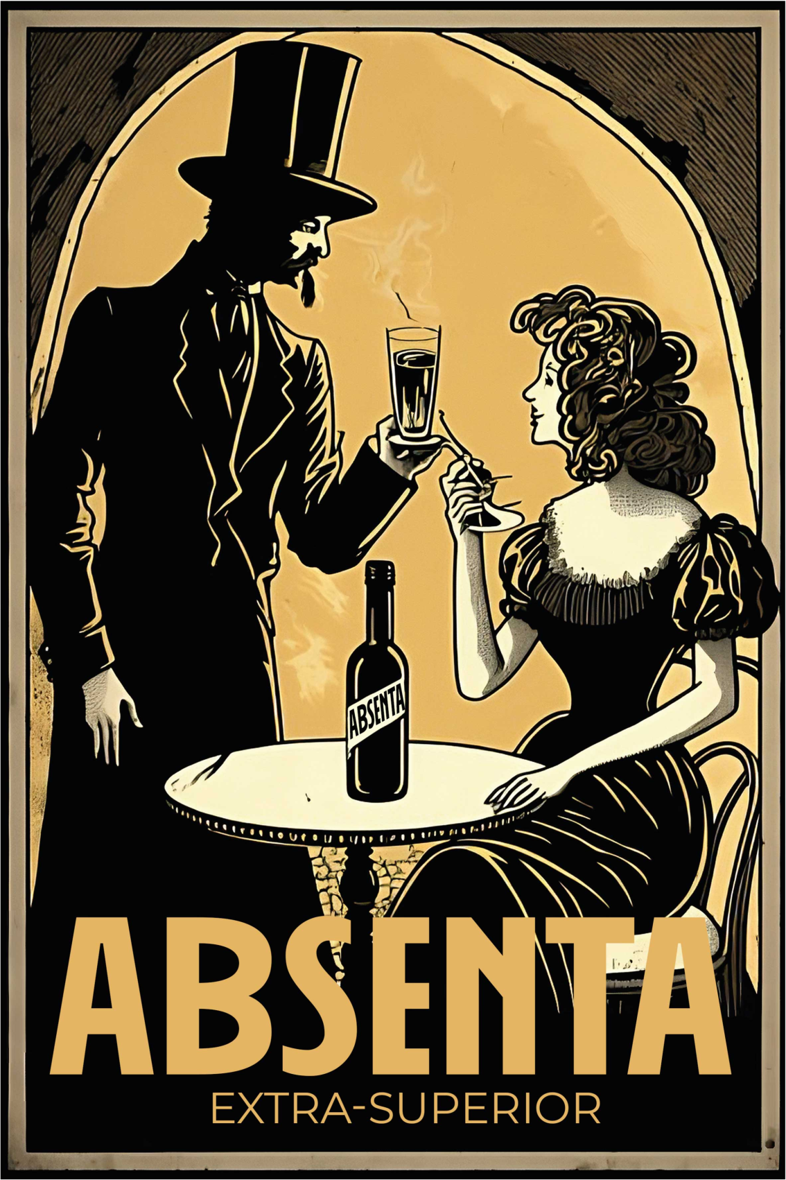 Licor absenta plakat za kuhinjo - TenStickers