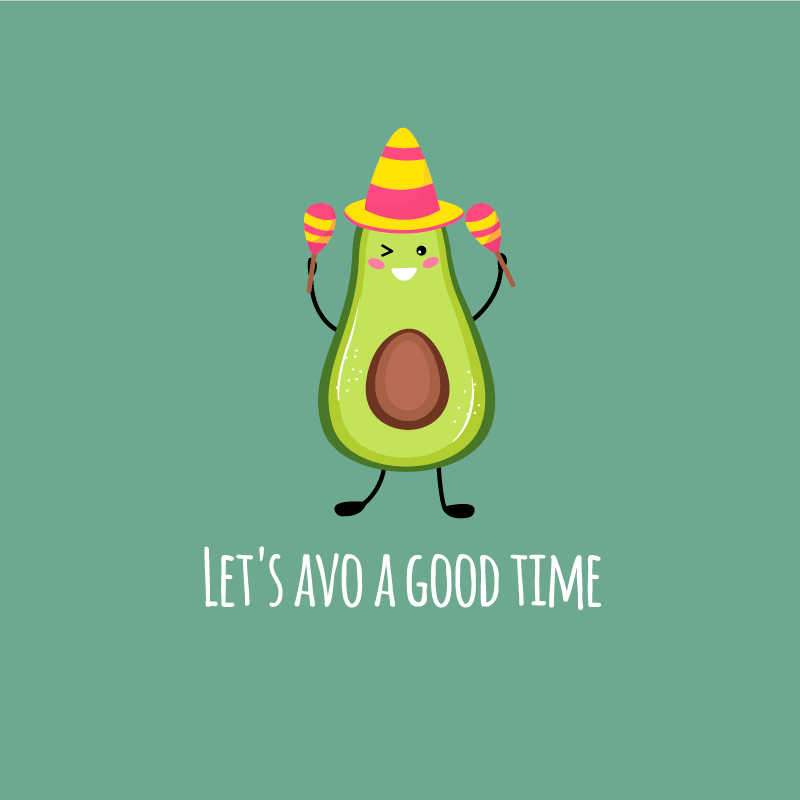 Funny quote with avocados plakat za kuhinjo - TenStickers