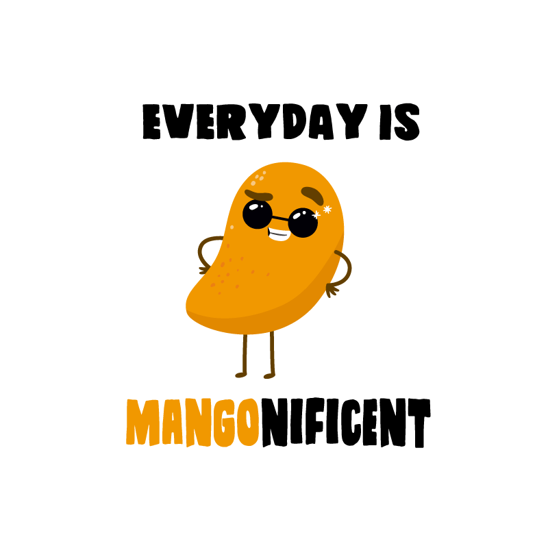 Funny quote with mango plakat za kuhinjo - TenStickers