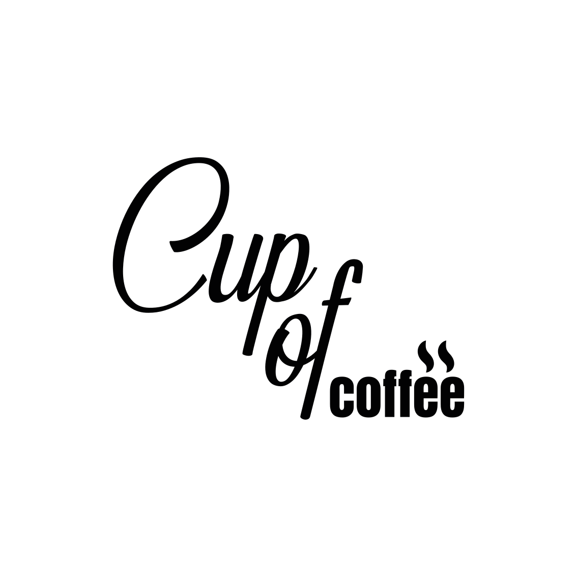 Cup of coffee minimalist style quadres 3 plakat kuhinja - TenStickers