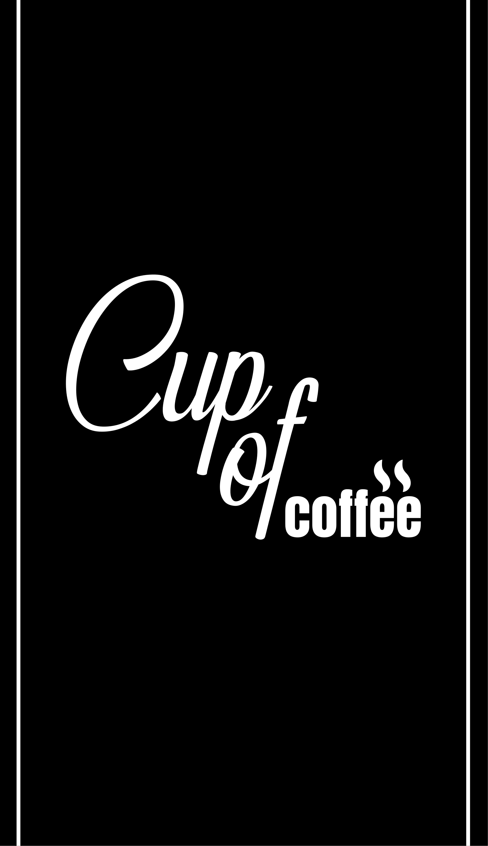 Cup of coffee minimalist style blinds 4 plakat kuhinja - TenStickers