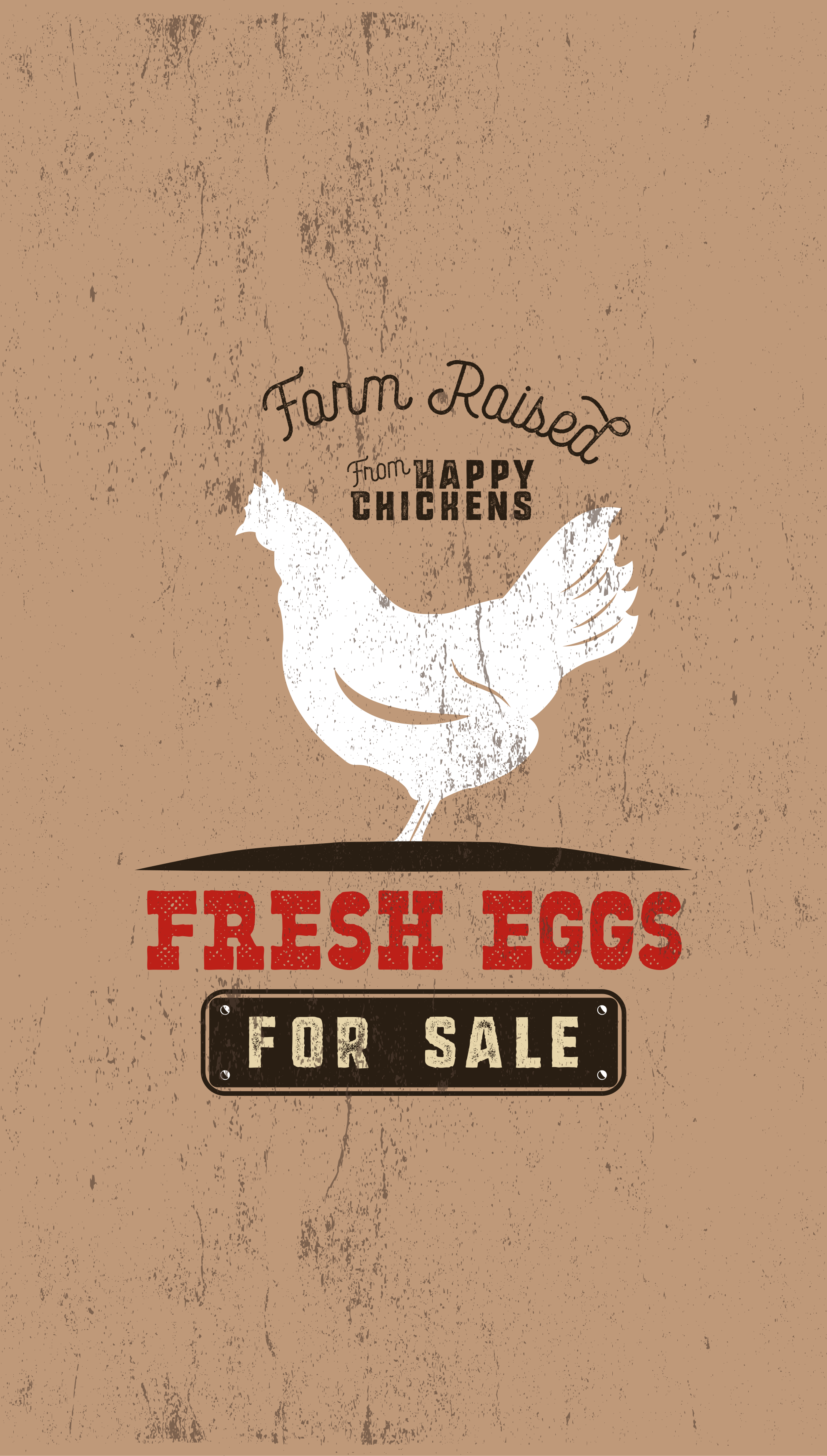 Fresh eggs white chicken plakat za kuhinjo - TenStickers