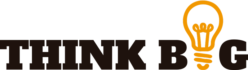 Think big pisarniški plakat - TenStickers