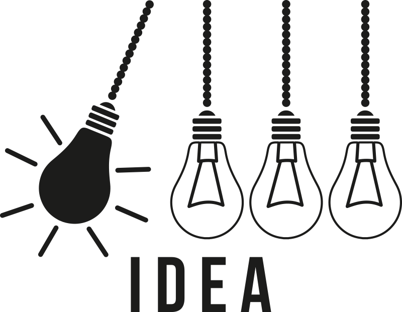 Pisarniški plakat z lepo oblikovano idejo - TenStickers