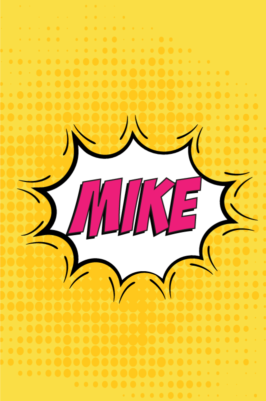 Comic book name plakat za najstniško sobo - TenStickers