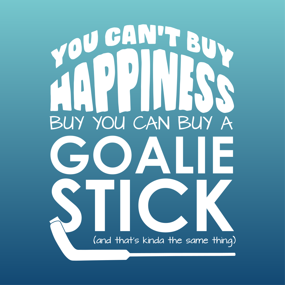 Can't buy happiness ice hockey plakat za najstniško sobo - TenStickers