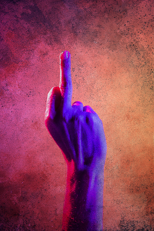 Juvenil f*ck you plakat za najstniško sobo - TenStickers