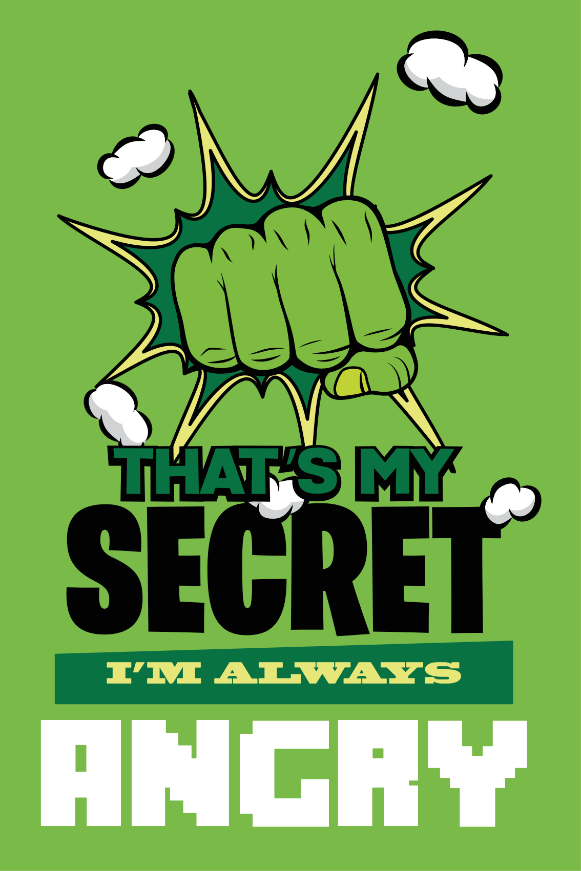 I'm always angry plakat za najstniško sobo - TenStickers