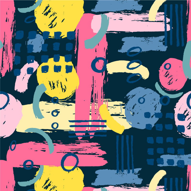 Abstracto coloridos dnevniški plakat - TenStickers