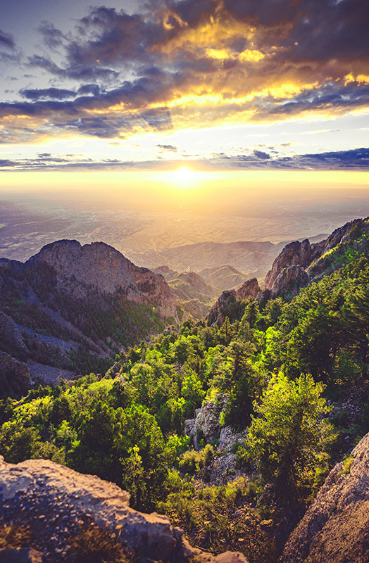 Sonrise on the mountain dnevniški plakat - TenStickers