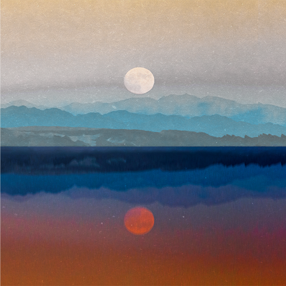 Space beautiful moon design dnevniški plakat - TenStickers