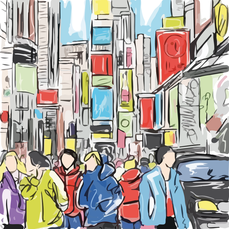 Personas moderno de nueva york dnevniški plakat - TenStickers