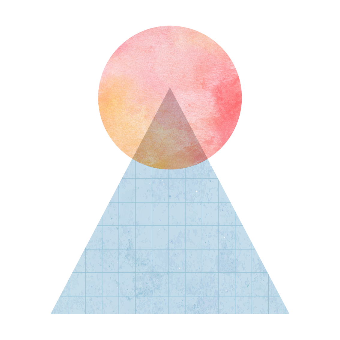 Sun and wall art triangle dnevniški plakat - TenStickers