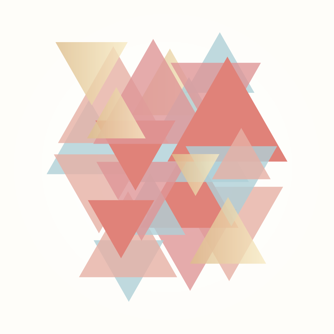 Pink and golden wall art triangles dnevniški plakat - TenStickers