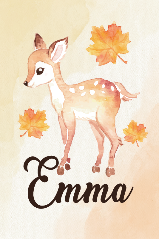 Chevreuil plakat za otroško sobo - TenStickers