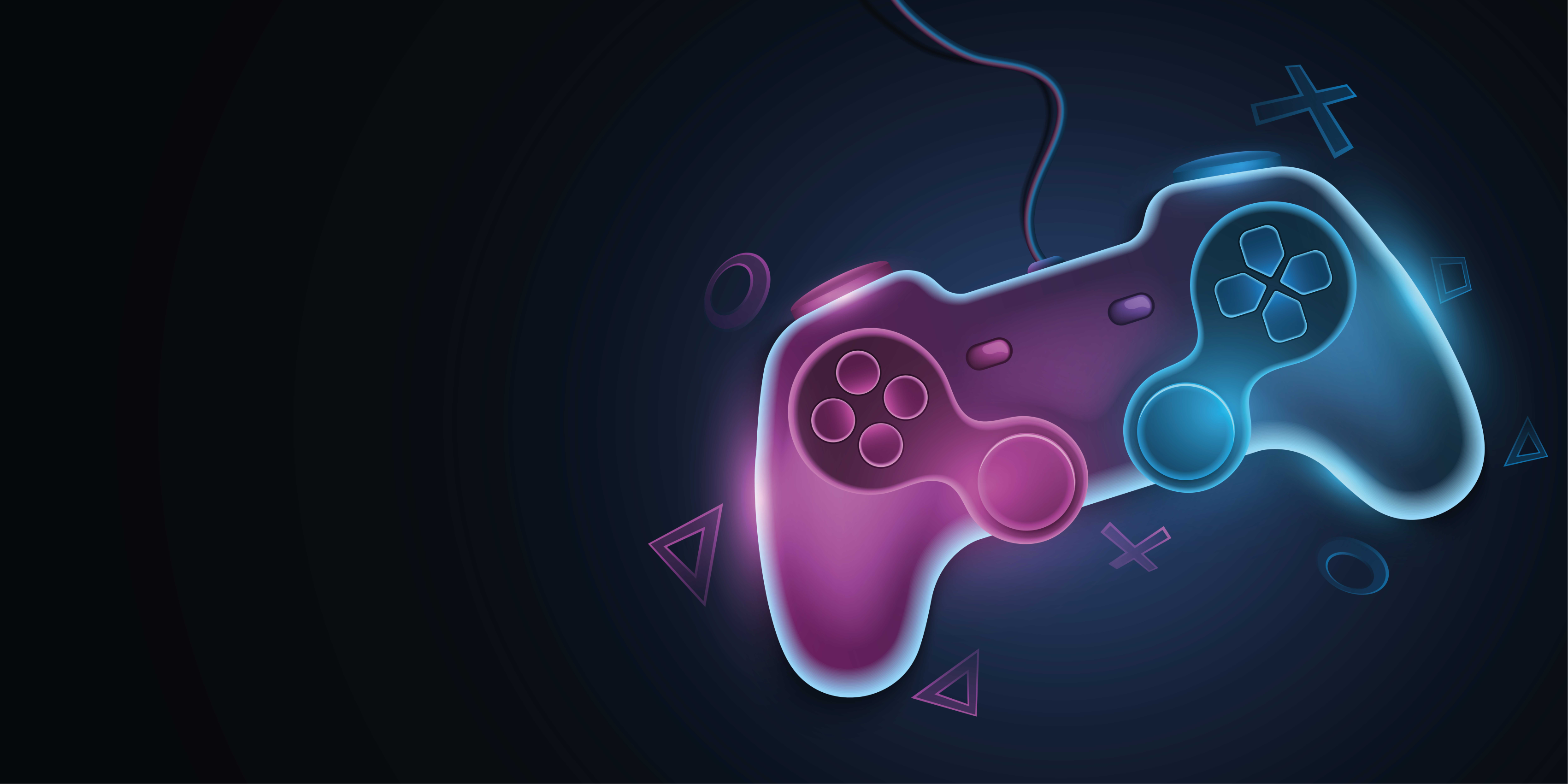 Colorful neon pads graphic plakat video iger - TenStickers