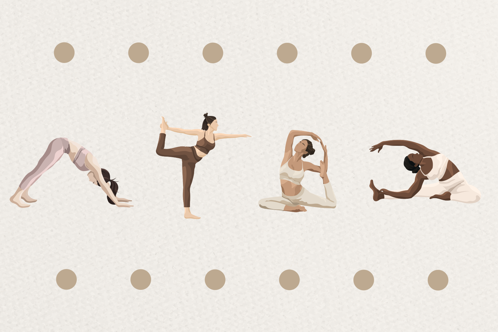 Yoga poses sequence plakat s stavki - TenStickers