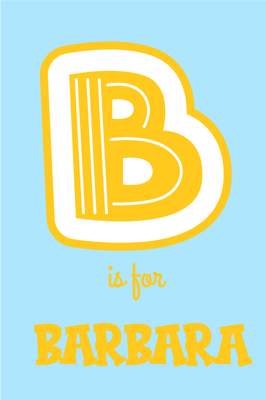 Alphabetical personalization plakat za najstniško sobo - TenStickers