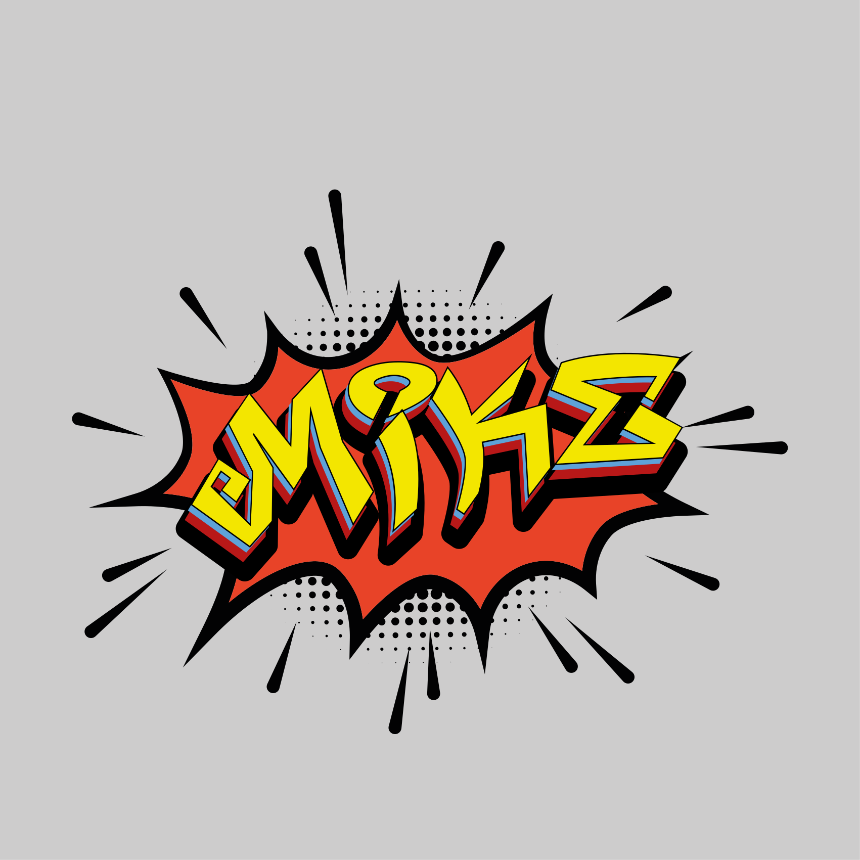 Comic lettering style plakat za najstniško sobo - TenStickers