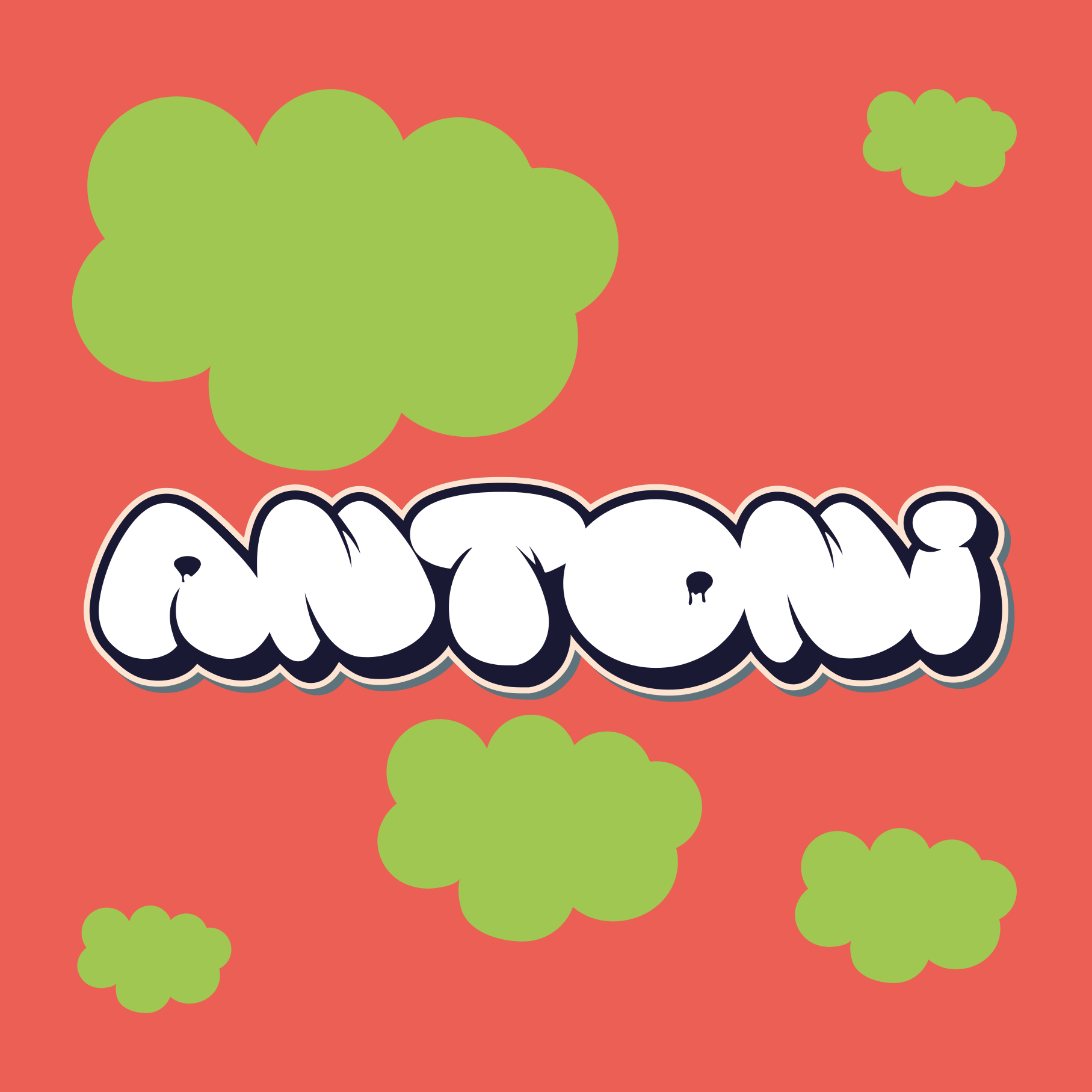 Playful lettering style za najstniško sobo - TenStickers