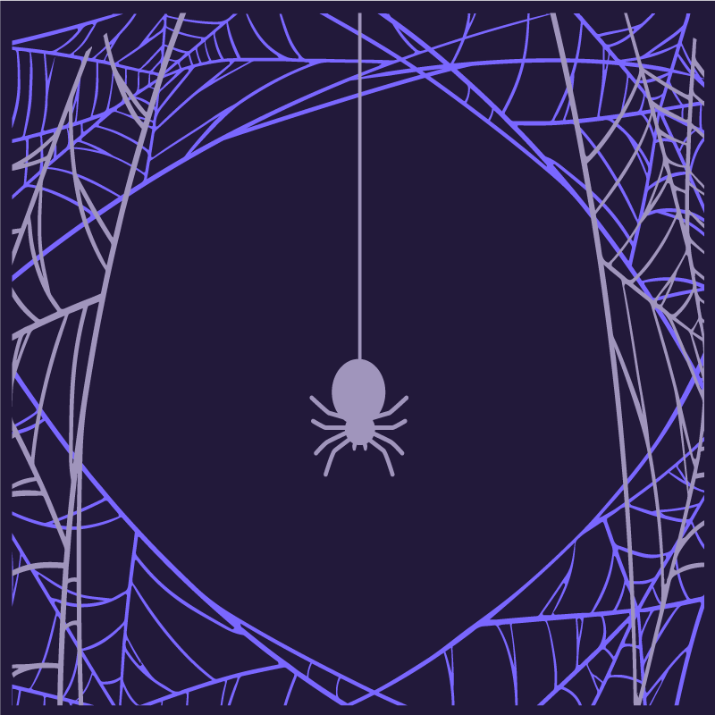 Spider web focus plakat za najstniško sobo - TenStickers