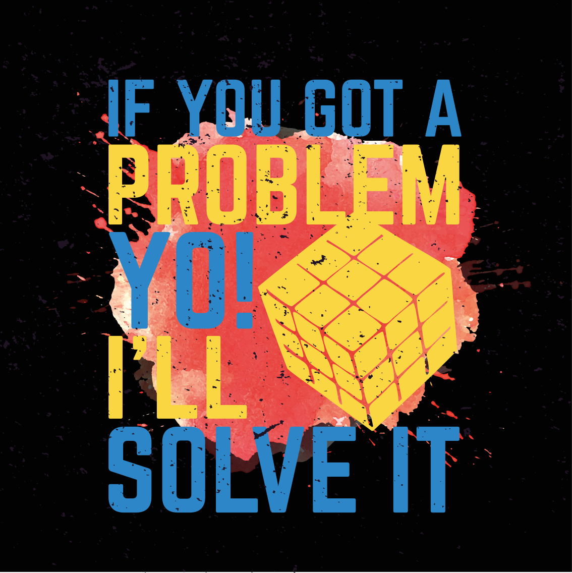 Rubik's cube quote plakat za najstniško sobo - TenStickers