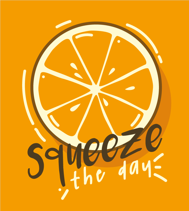Squeeze the day plakat s stavki - TenStickers