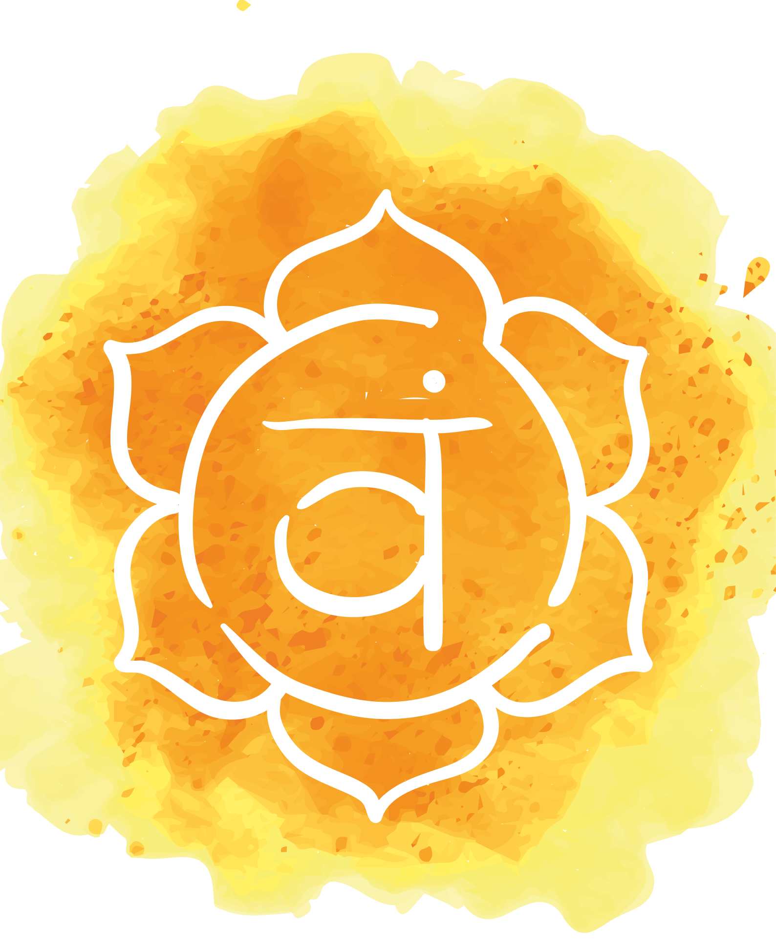 Beautiful sacral chakra symbol plakat z motivom ženske - TenStickers
