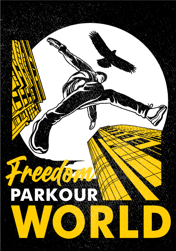 Parkour monde plakat z motivi športnih dejavnosti - TenStickers