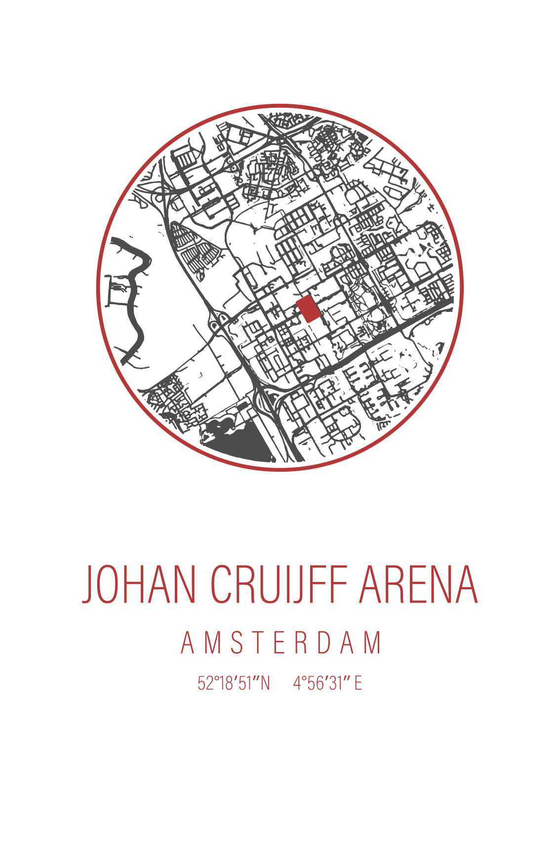 Amsterdam arena plakat z motivi športnih dejavnosti - TenStickers