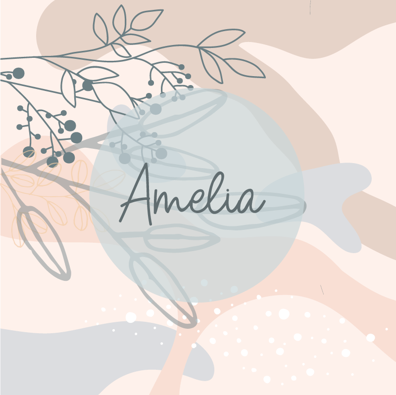 Osebni plakat amelia osebni tisk - TenStickers
