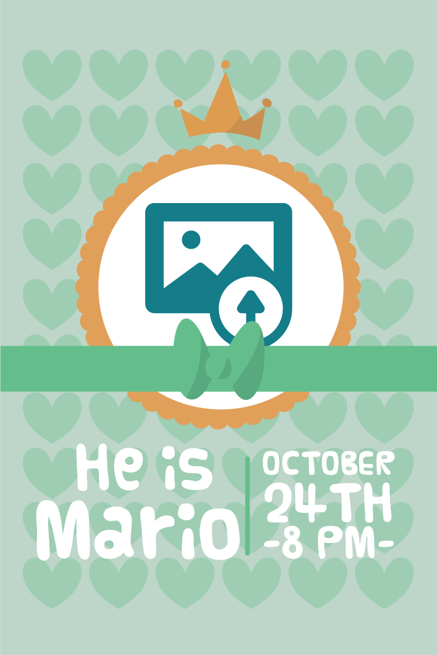 Osebni plakat on je mario - TenStickers