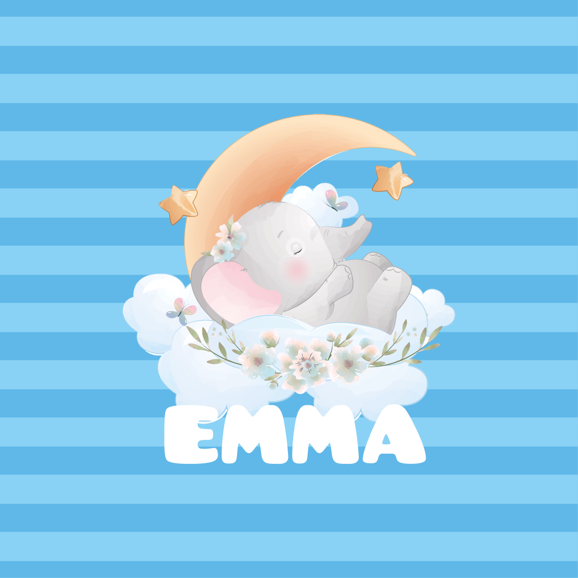Osebni plakat sanje spalnega slona - TenStickers