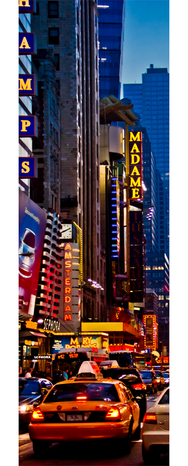 Plakat krajine dekorativni vinil times square - TenStickers
