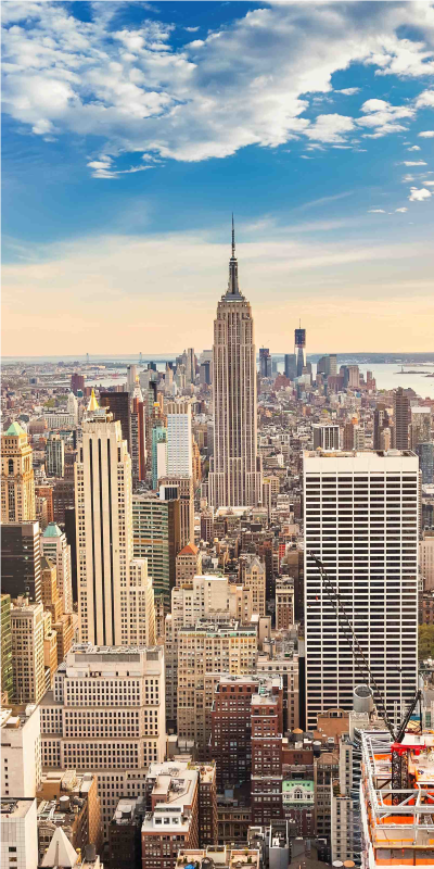Plakat krajine vinil za vrata nebotičnika new york - TenStickers
