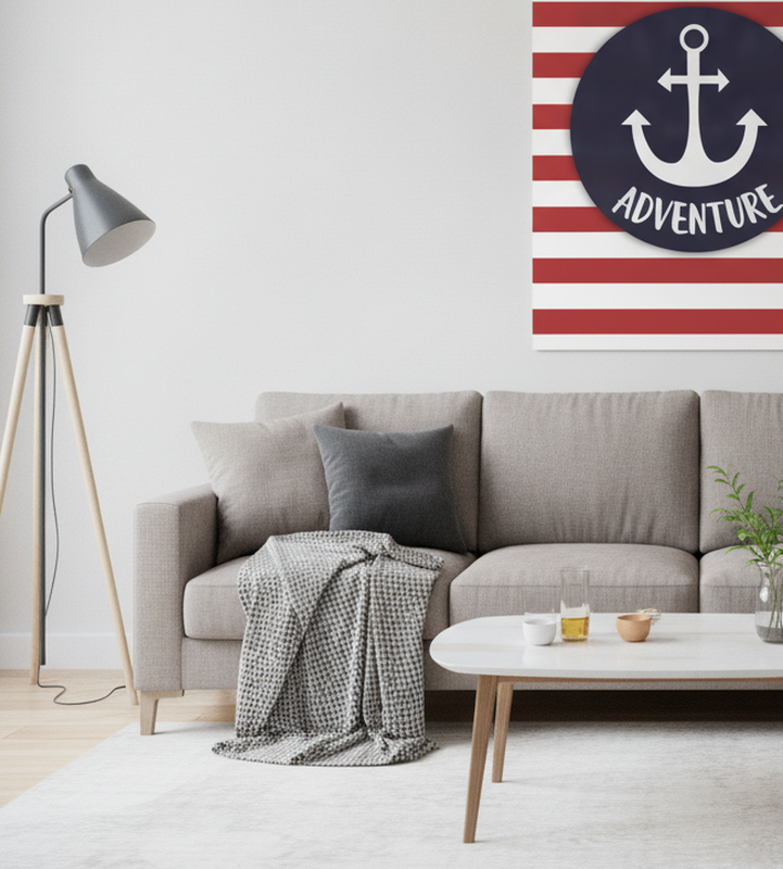 Plakat za najstnike prilagodljiva sidra mornarja - TenStickers