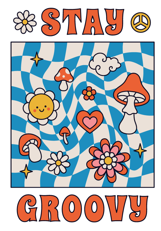 Plakat s stavki ostanite sproščeni - TenStickers